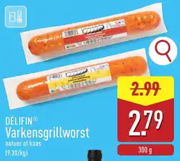 ALDI Délifin Varkensgrillworst aanbieding
