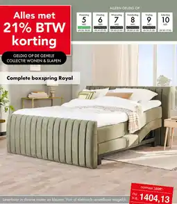Woonsquare Complete boxspring Royal aanbieding