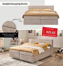 Woonsquare Complete boxspring Sunrise aanbieding