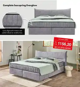 Woonsquare Complete boxspring Everglow aanbieding