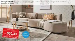 Woonsquare Loungebank Cliff aanbieding