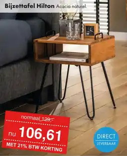 Woonsquare Bijzettafel Hilton aanbieding