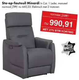 Woonsquare Sta op fauteuil Minardi aanbieding