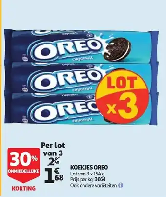 Auchan Koekjes Oreo aanbieding