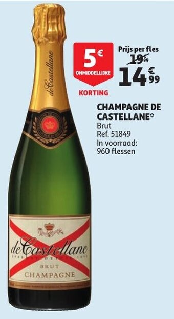 Auchan Champagne De Castellane aanbieding