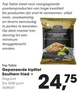 Hanos Top Table Gepaneerde kipfilet Southern fried aanbieding