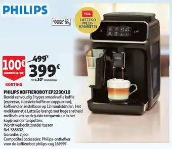 Auchan Philips Koffierobot EP2230/10 aanbieding