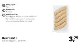 Hanos Curryworst aanbieding