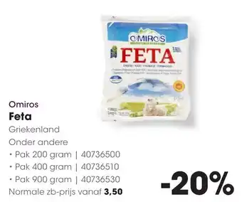 Hanos Omiros Feta aanbieding