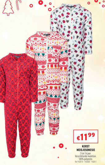 Kerst meisjesonesie