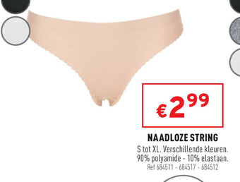Trafic Naadloze String aanbieding