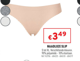 Trafic Naadloze slip aanbieding