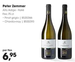 Hanos Peter Zemmer aanbieding