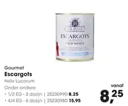 Hanos Gourmet Escargots aanbieding
