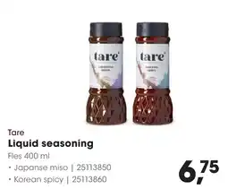 Hanos Tare Liquid seasoning aanbieding