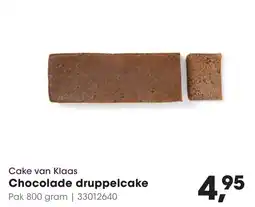Hanos Cake van Klaas Chocolade druppelcake aanbieding