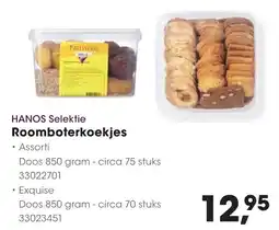 Hanos Hanos Selektie Roomboterkoekjes aanbieding