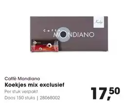 Hanos Caffè Mondiano Koekjes mix exclusief aanbieding
