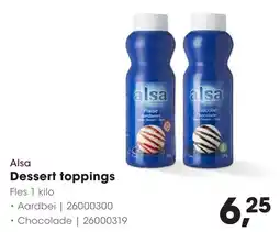 Hanos Alsa Dessert toppings aanbieding