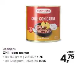 Hanos Coertjens Chili con carne aanbieding