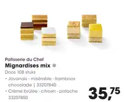 Hanos Patisserie du Chef Mignardises mix aanbieding