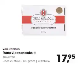 Hanos Van Dobben Rundvleessnacks aanbieding