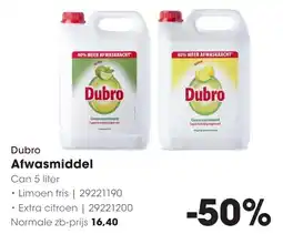 Hanos Dubro Afwasmiddel aanbieding