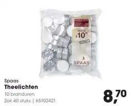 Hanos Spaas Theelichten aanbieding