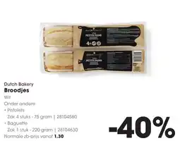 Hanos Dutch Bakery Broodjes aanbieding