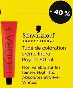 Pro-Duo Schwarzkopf Tube de coloration crème Igora Royal aanbieding