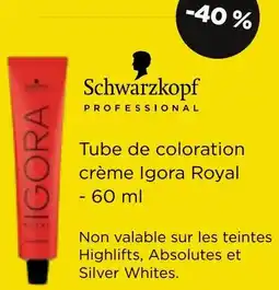 Pro-Duo Schwarzkopf Tube de coloration crème Igora Royal aanbieding