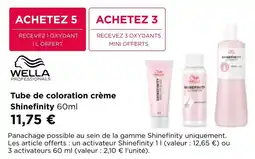 Pro-Duo Wella Tube de coloration crème Shinefinity aanbieding