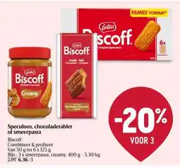 Delhaize Speculoos, chocoladetabelt of smeerpasta aanbieding