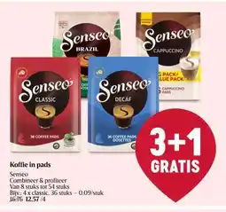 Delhaize Senseo Koffie in pads aanbieding
