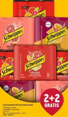 Delhaize Schweppes Fruits aanbieding