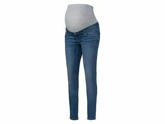 Lidl ESMARA® Super skinny zwangerschapsjeans van een katoenmix (36, blauw) aanbieding