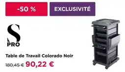 Pro-Duo S Pro Table de Travail Colorado Noir aanbieding
