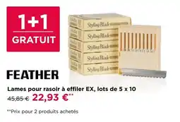 Pro-Duo Lames pour rasoir Ă effiler EX, lots de 5 x 10 aanbieding