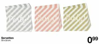 Zeeman Servetten aanbieding