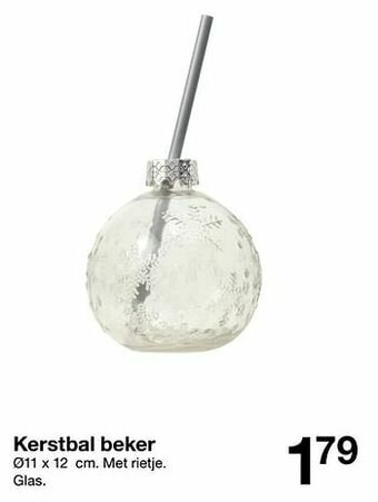 Kerstbal beker