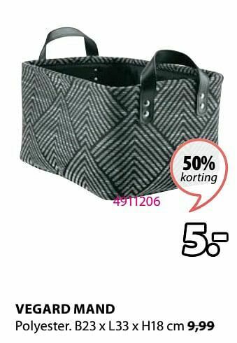 Jysk Vegard mand aanbieding