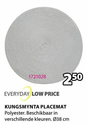 Jysk Kungsmynta placemat aanbieding