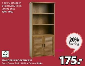 Manderup boekenkast
