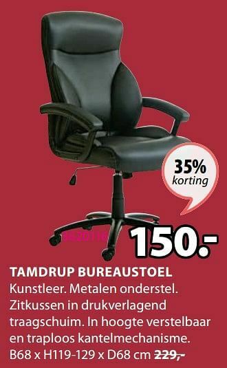 Jysk Tamdrup bureaustoel aanbieding