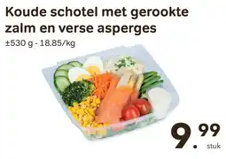 Bon Ap Koude schotel met gerookte zalm en verse asperges aanbieding