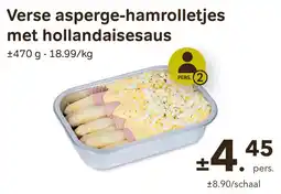 Bon Ap Verse asperge hamrolletjes met hollandaisesaus aanbieding
