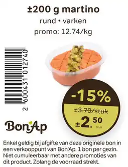 Bon Ap Martino aanbieding