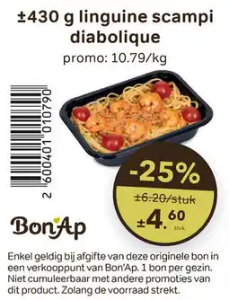 Bon Ap Linguine scampi diabolique aanbieding