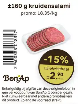 Bon Ap Kruidensalami aanbieding