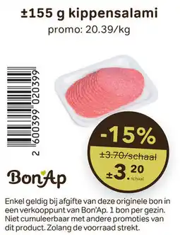 Bon Ap Kippensalami aanbieding